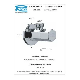 Декоративно ъглово кранче Qubika LUX