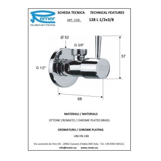 Декоративно ъглово кранче Arte LUX Декоративно ъглово кранче Arte LUX