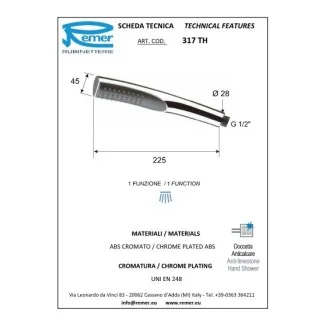 Душ слушалка Torch антиваровикова